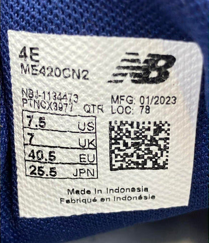 美品 NEW BALANCE ローカットスニーカー ME420 ME420CN2 メンズ SIZE 25.5 (S) ニューバランス