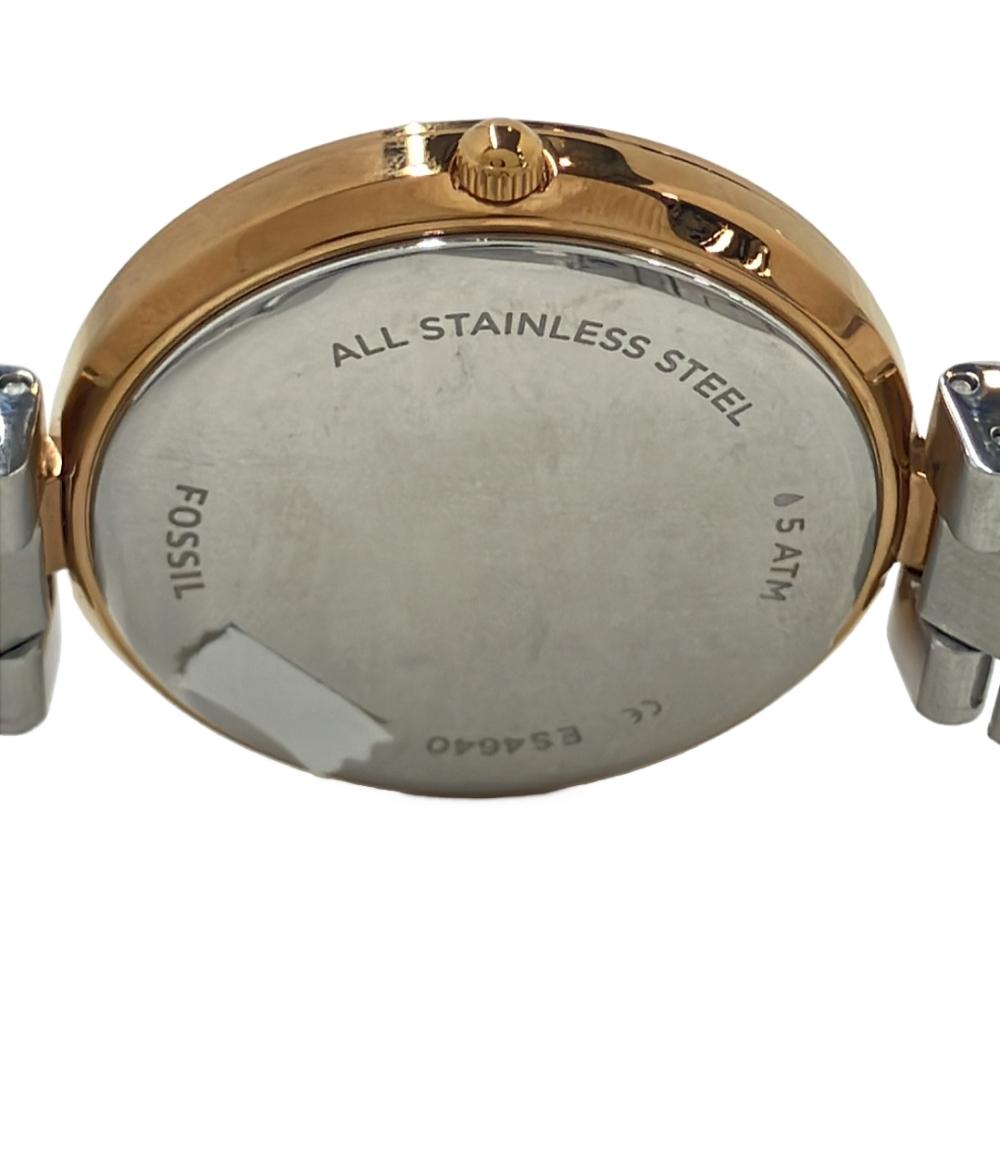 フォッシル 腕時計 クオーツ ネイビー ES4640 レディース FOSSIL