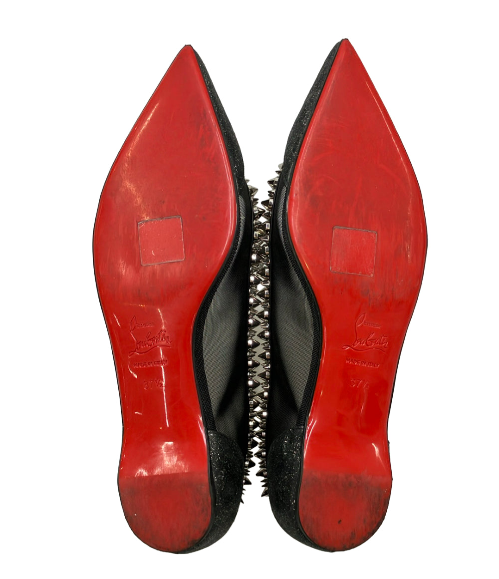 Christian Louboutin フラットパンプス スタッズ GALATIVI SPIKES FLAT KID レディース SIZE 37.5 (25cm) クリスチャンルブタン