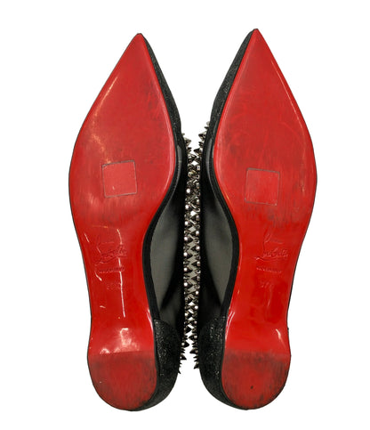 Christian Louboutin フラットパンプス スタッズ GALATIVI SPIKES FLAT KID レディース SIZE 37.5 (25cm) クリスチャンルブタン