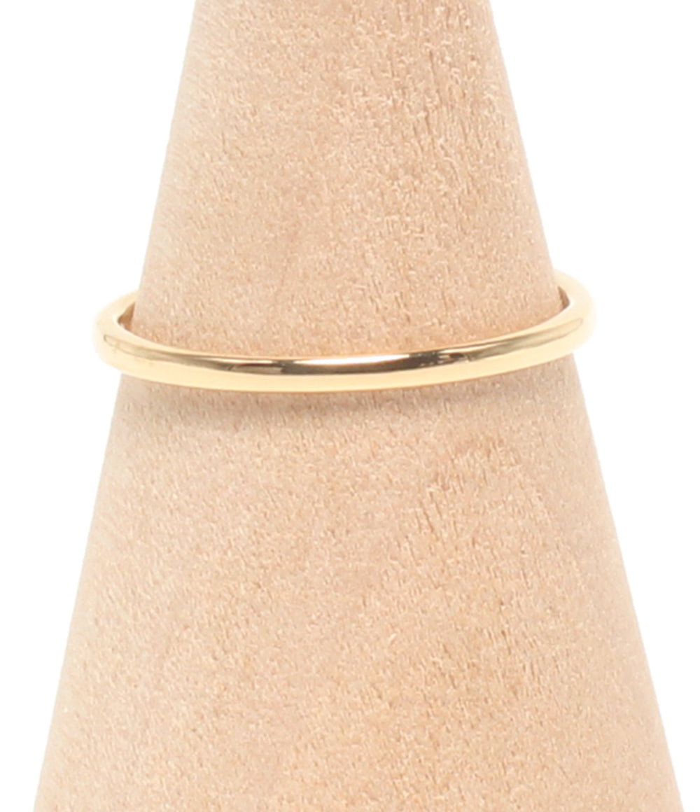 美品 STAR JEWELRY リング 指輪 K18 エメラルド ダイヤ 0.04ct レディース SIZE 7号 スタージュエリー