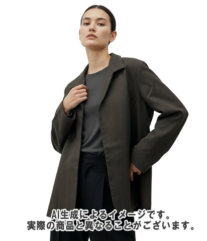 Y's Yohji Yamamoto テーラード ジャケット ウール ドレープコート 無地 YR-J29-199 レディース SIZE 3 (L) ワイズ ヨウジヤマモト