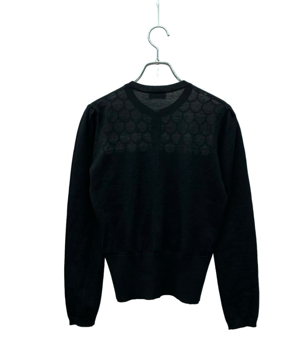 RED VALENTINO 長袖カーディガン レース 切替 レディース SIZE S レッドヴァレンティノ