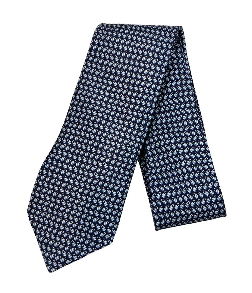 美品 エルメス ネクタイ シルク100% メンズ HERMES