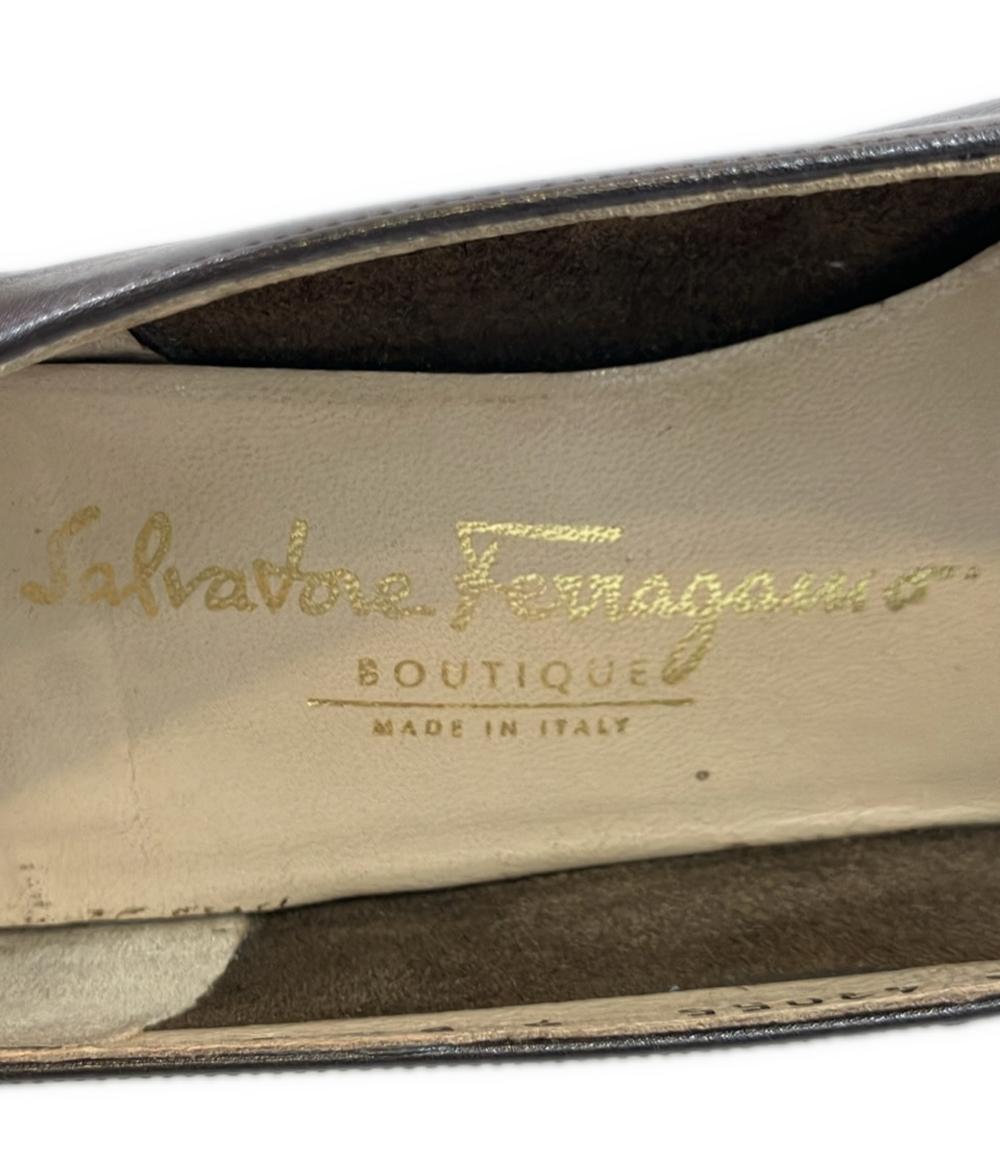 Salvatore Ferragamo ラウンドトゥパンプス 43055 レディース SIZE 7 (24cm) サルヴァトーレフェラガモ