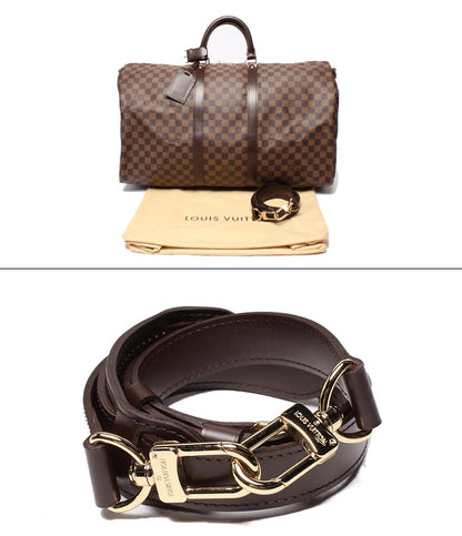 美品 ルイヴィトン 2way ボストンバッグ ショルダーバッグ 肩掛け キーポル バンドリエール55 ダミエ エヌベ N41414 メンズ Louis Vuitton