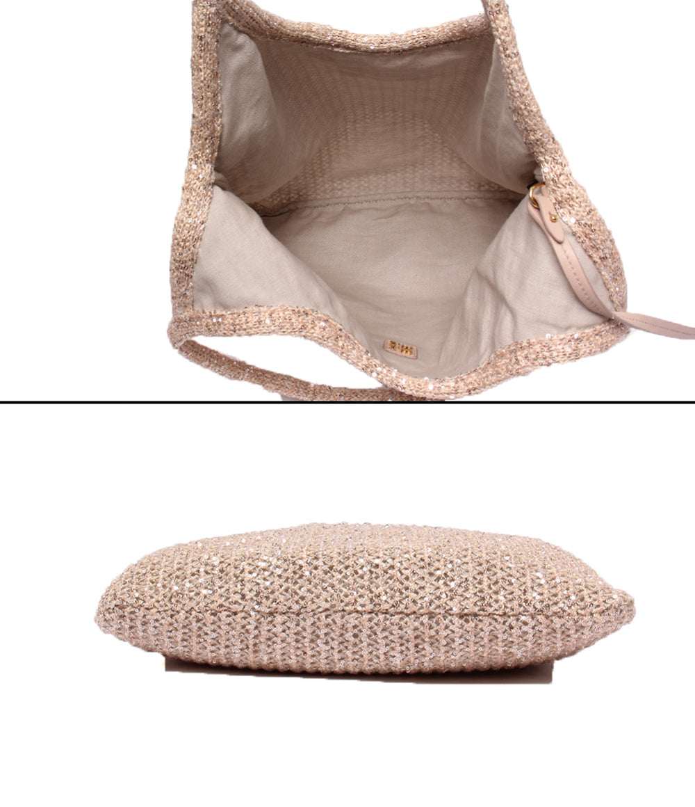 美品 Miu Miu ショルダーバッグ 肩掛け スパンコールメッシュ 5BG231 レディース ミュウ ミュウ