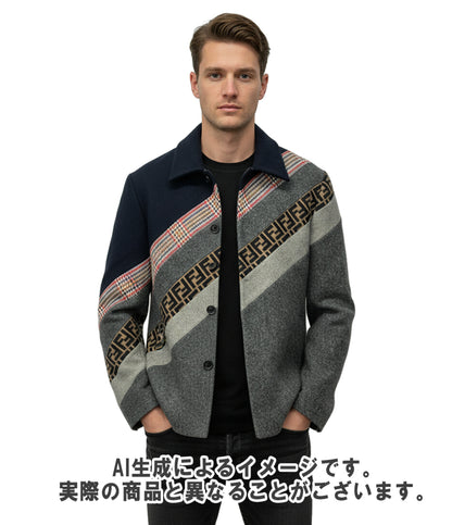 FENDI ウール コート FW0500 A4JL メンズ SIZE 44 (S) フェンディ