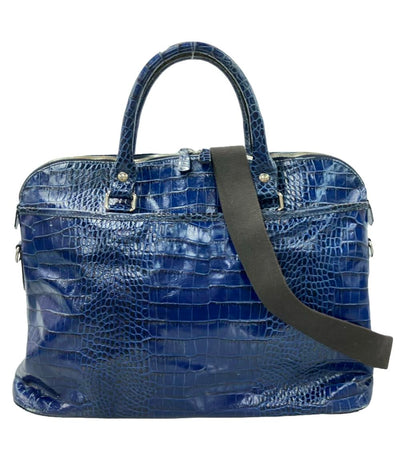 ステファノマーノ 2way クロコ型押しハンドバッグ  ショルダーバッグ 斜め掛け レディース STEFANOMANO