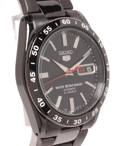 美品 SEIKO 腕時計 セイコー5 自動巻き ブラック 7S26-02T0 メンズ セイコー