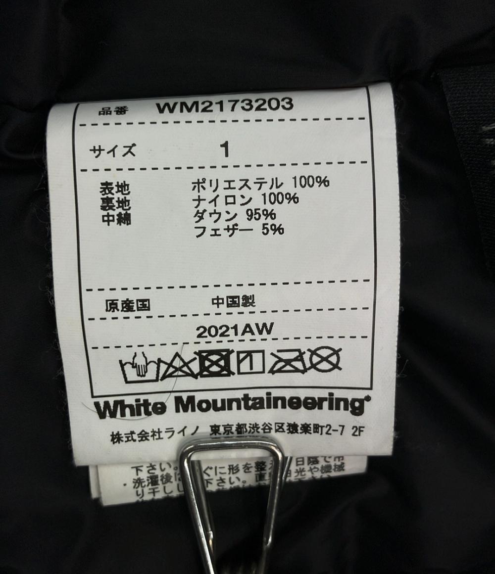 ホワイトマウンテニアリング ダウンジャケット ジップアップ メンズ SIZE 1 (S) WHITE MOUNTAINEERING