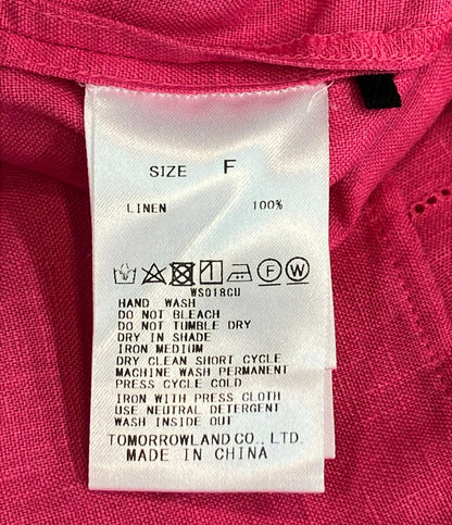 GALERIE VIE フレンチリネン スタンドカラーシャツ レディース SIZE F (M) ギャルリーヴィー