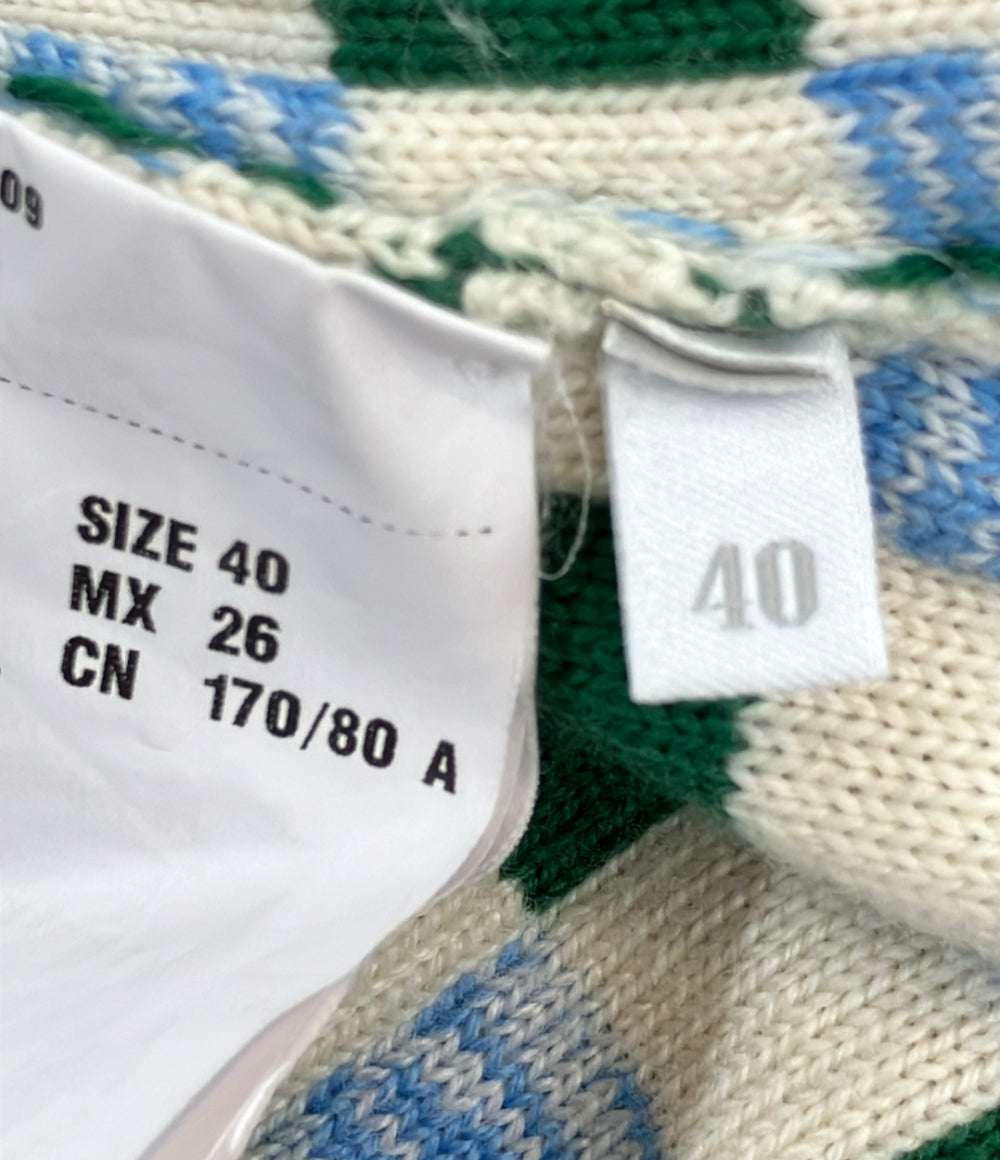 美品 Miu Miu 長袖ニットカーディガン 0000ET-Z05XT レディース SIZE 40 ミュウ ミュウ