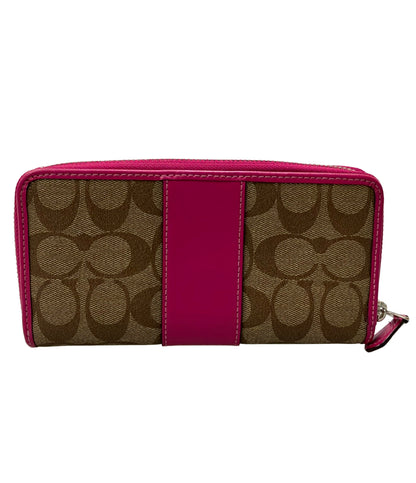 COACH ラウンドファスナー長財布 シグネチャー F54630 レディース コーチ