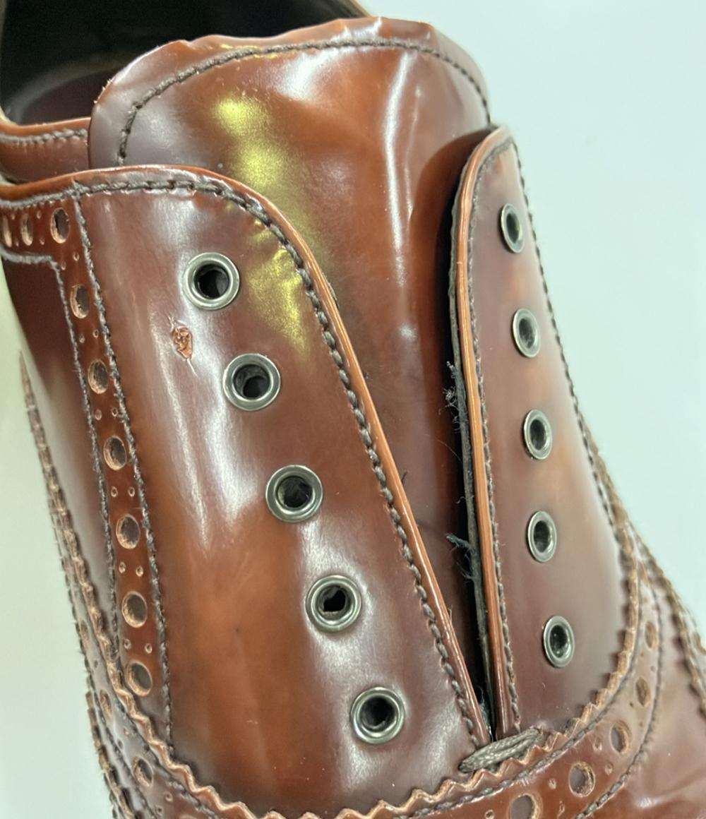 PRADA センターエラスティックウイングチップシューズ メンズ SIZE 6 1