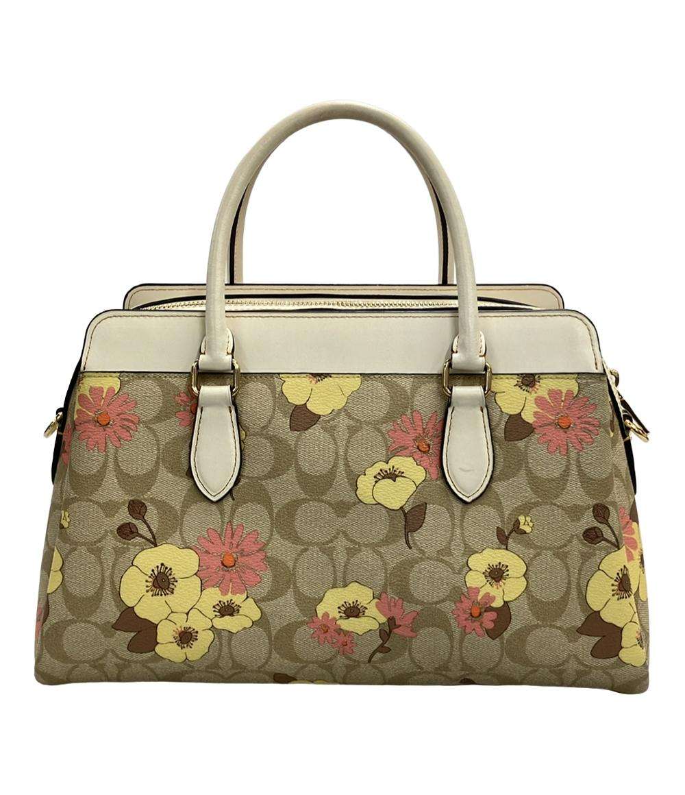 コーチ ハンドバッグ ショルダーバッグ 2WAY キャンバス フローラル クラスター プリント ダーシー キャリーオール シグネチャー CH345 レディース
