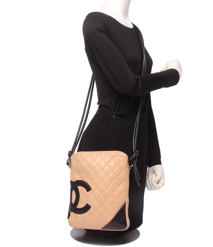CHANEL ショルダーバッグ 斜め掛け 9番台 ラムスキン カンボンライン レディース メンズ シャネル
