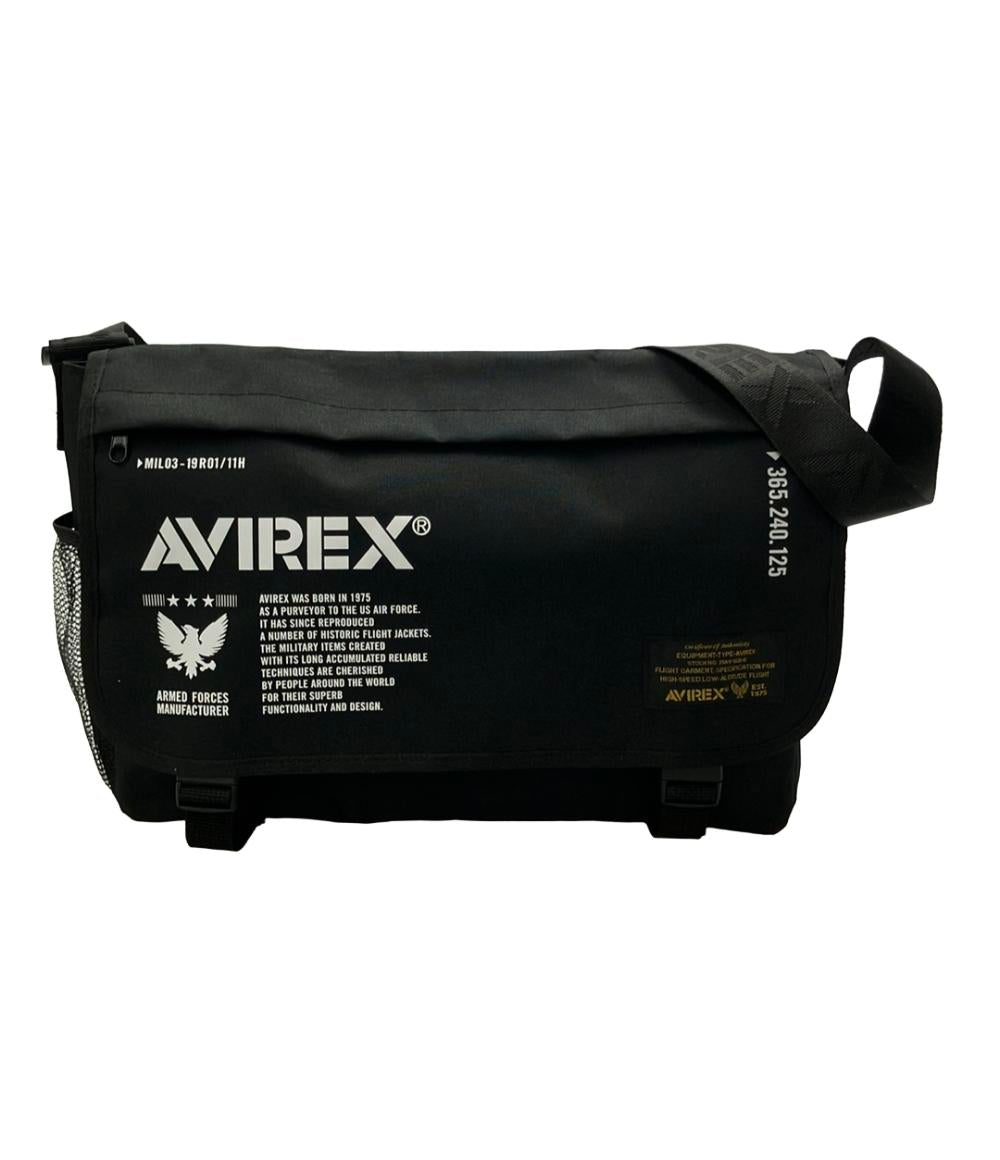 美品 AVIREX ショルダーバッグ 斜め掛け ロゴ メンズ アヴィレックス