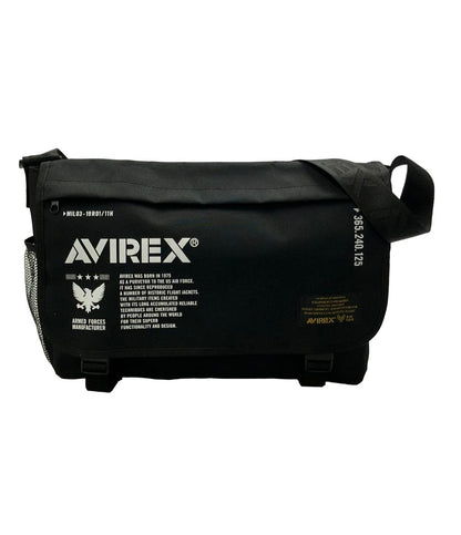 美品 AVIREX ショルダーバッグ 斜め掛け ロゴ メンズ アヴィレックス
