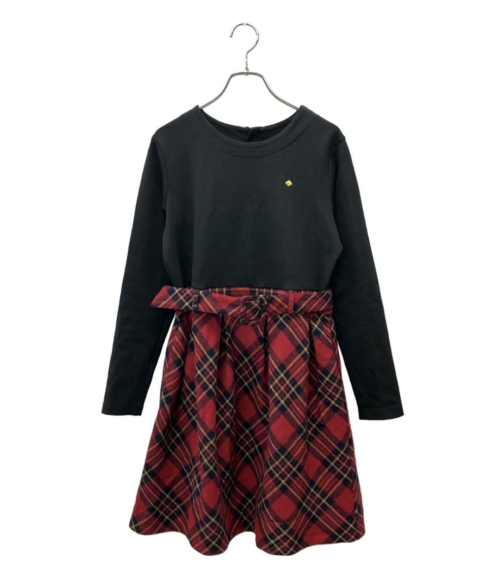 Kate Spade NEW YORK 長袖 タータンチェック ワンピース キッズ SIZE 150 ケイトスペード ニューヨーク