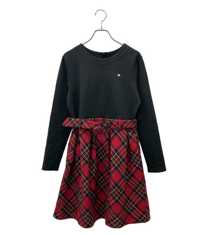 Kate Spade NEW YORK 長袖 タータンチェック ワンピース キッズ SIZE 150 ケイトスペード ニューヨーク