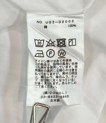 COMOLI 長袖 バンドカラーシャツ U03-02002 メンズ SIZE 0 コモリ