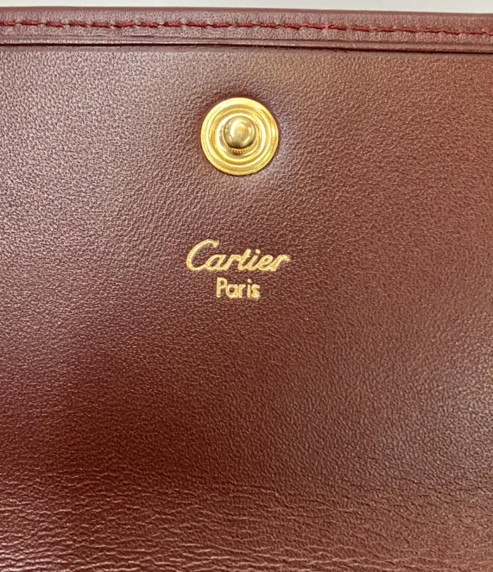美品 カルティエ 二つ折り財布 レディース Cartier