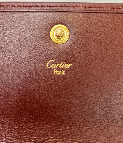 美品 カルティエ 二つ折り財布 レディース Cartier