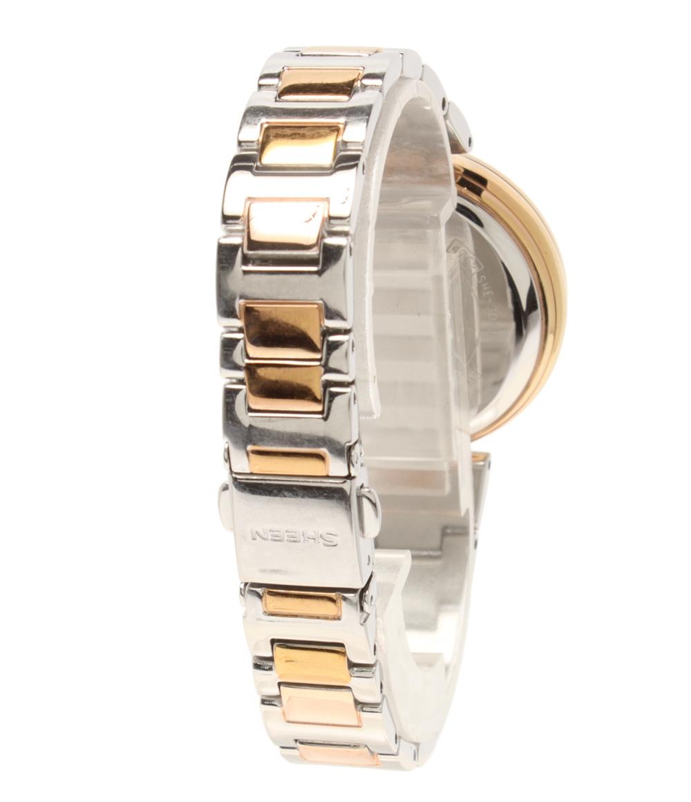 CASIO 腕時計 SHEEN シーン ソーラー シェル SHE-3043 レディース カシオ