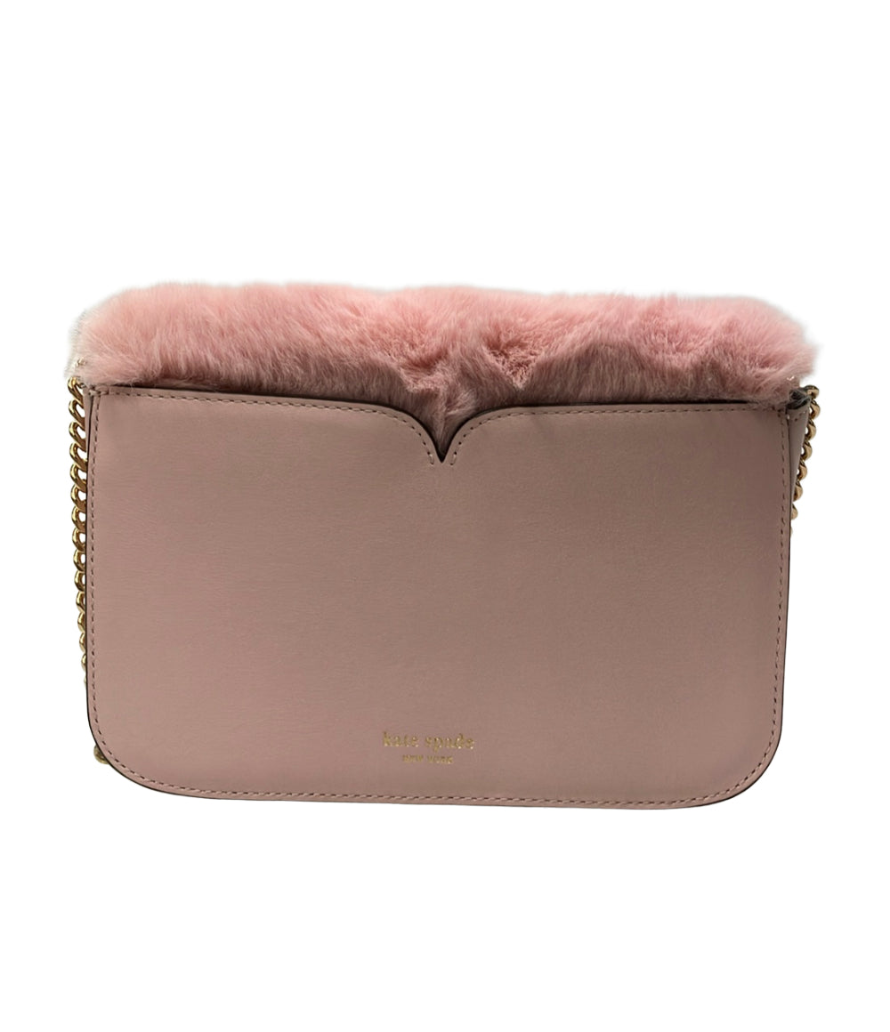 Kate Spade ショルダーバッグ 斜め掛け ファー チェーン レディース ケイトスペード