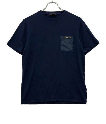 プラダ ラバーロゴナイロンポケットTシャツ メンズ SIZE S PRADA