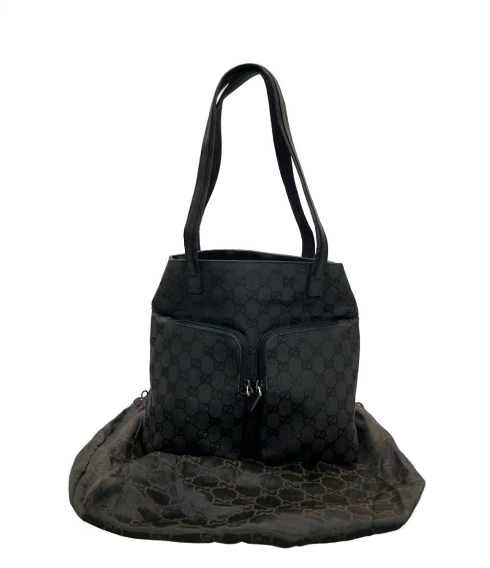 GUCCI グッチ GGキャンバス トートバッグ ブラック A4 GUCCI グッチ トートバッグ GGキャンバス×レザー ブラック A4 【公式通販】