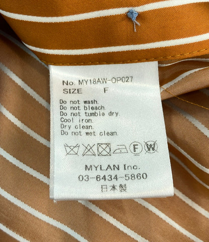 MYLAN 長袖ワンピース ストライプ レディース SIZE F (M) マイラン
