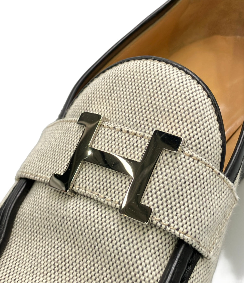 HERMES コンスタンス キャンバス ローファー レディース SIZE 37.5 (25cm) エルメス