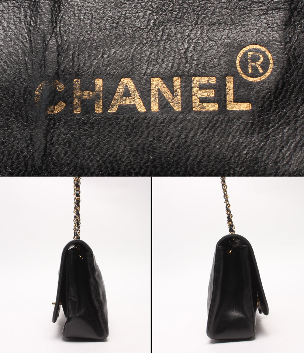 CHANEL チェーンショルダーバッグ 斜め掛け ゴールド金具 1番台 ダイアナマトラッセ レディース シャネル