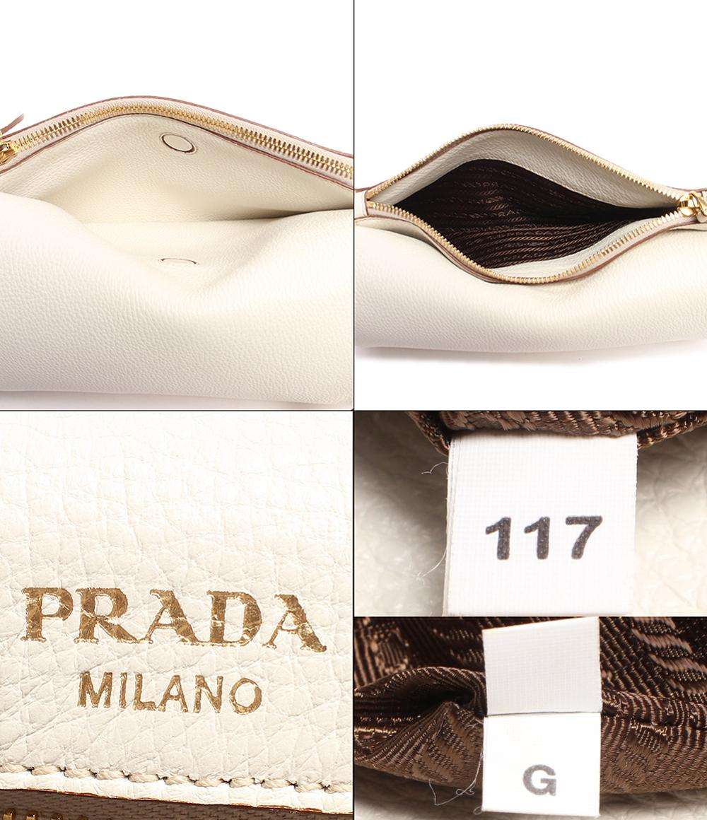 プラダ レザーショルダーバッグ ゴールド金具 ヴィッテロダイノレザー 1BH031 レディース PRADA