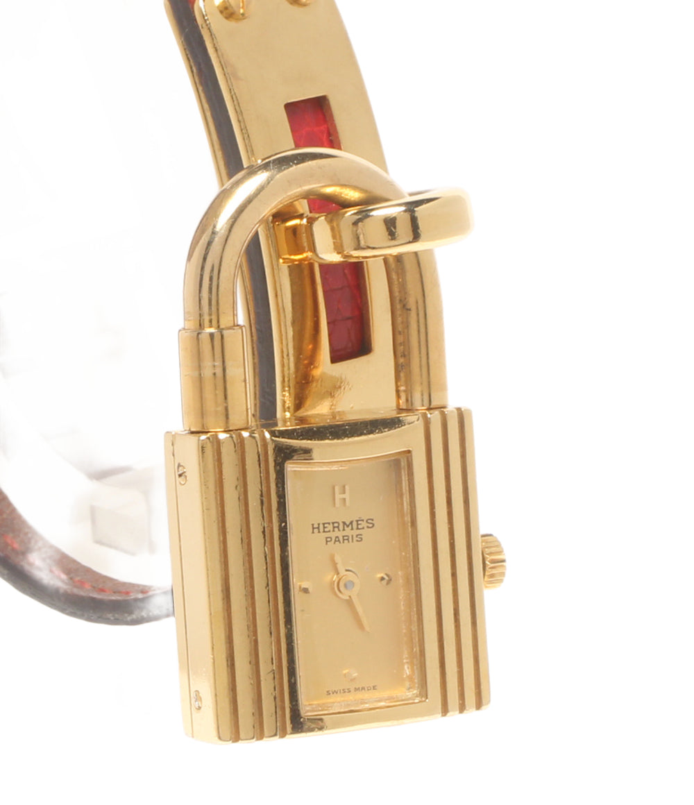 HERMES 腕時計 〇S刻印 ケリー クオーツ ゴールド レディース エルメス