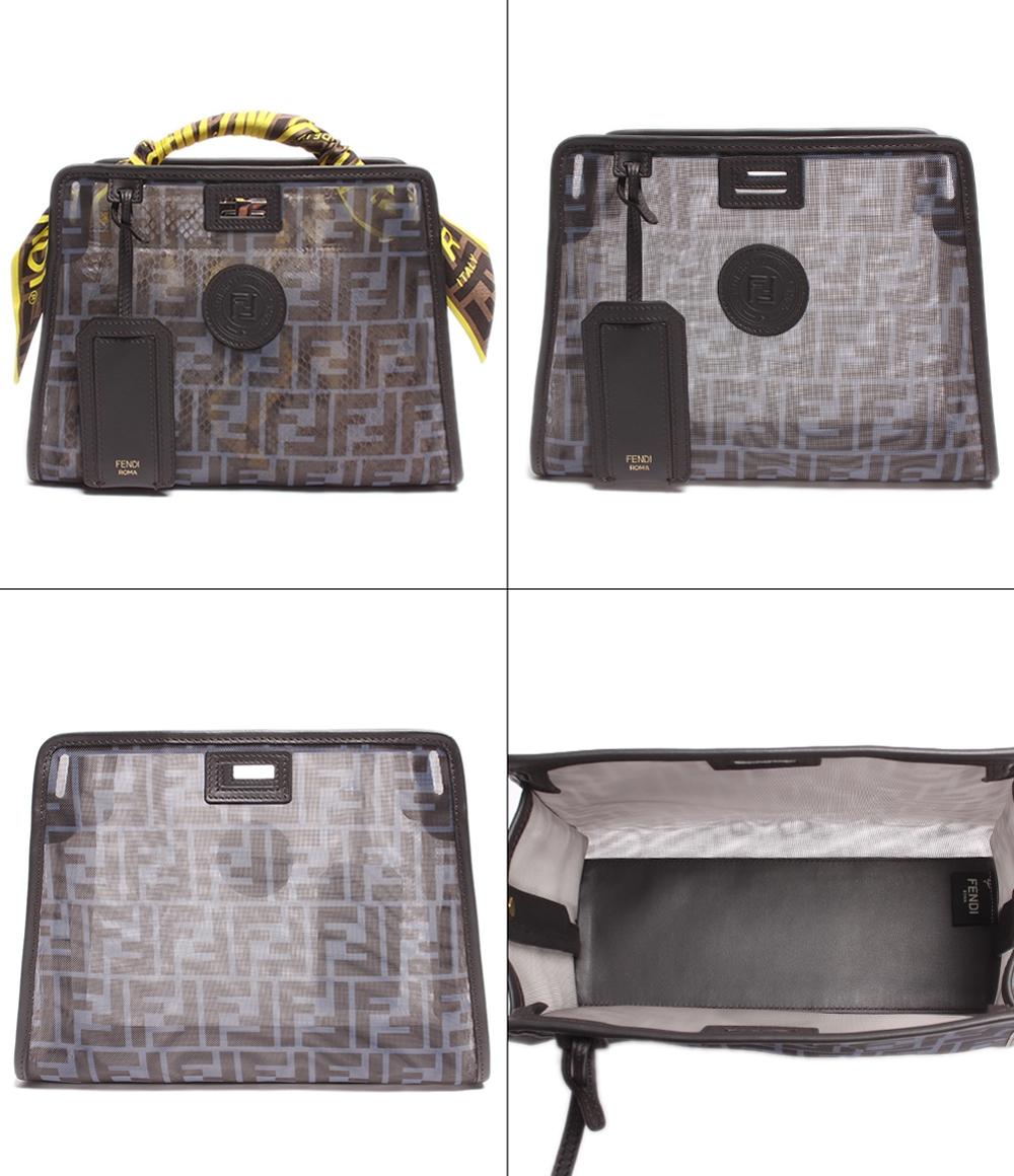 フェンディ ショルダーバッグ ハンドバッグ シルバー金具 ミニピーカブー パイソン 8BN244 レディース FENDI