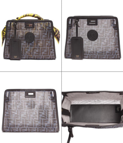 フェンディ ショルダーバッグ ハンドバッグ シルバー金具 ミニピーカブー パイソン 8BN244 レディース FENDI