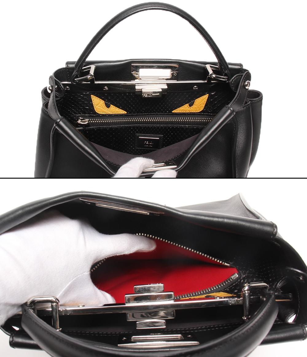フェンディ 2wayハンドバッグ ショルダーバッグ モンスターアイ 斜め掛け ピーカブーミディアム レディース FENDI フェンディ 2wayハンドバッグ ショルダーバッグ モンスターアイ 斜め