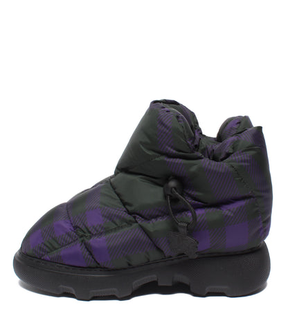 美品 BURBERRY ショートブーツ CHECK PILLOW BOOTS レディース SIZE 35 バーバリー