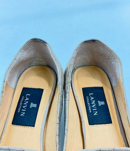 ランバン コレクション スクエアトゥパンプス チェーンモチーフ レディース SIZE 22 1/2 (S) LANVIN COLLECTION