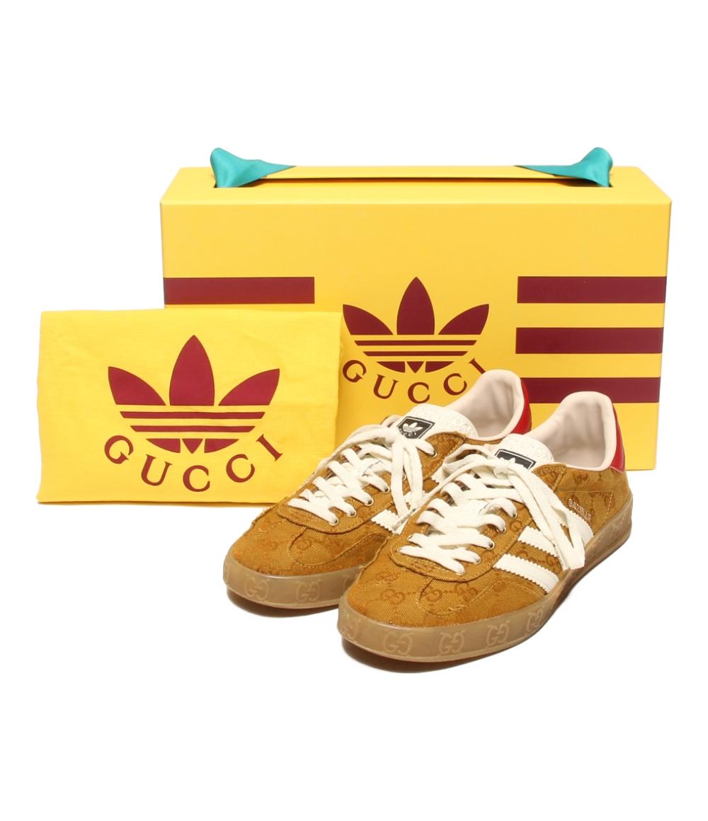 グッチ アディダス ローカットスニーカー ガゼル GGキャンバス HQ8850 メンズ SIZE 26.0 (M) GUCCI adidas