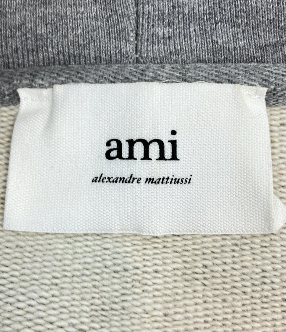 ami alexandre mattiussi パーカー ジップ ロングスリーブ ヘビーコットンジャージー レディース SIZE XXS アミ アレクサンドル マテュッシ