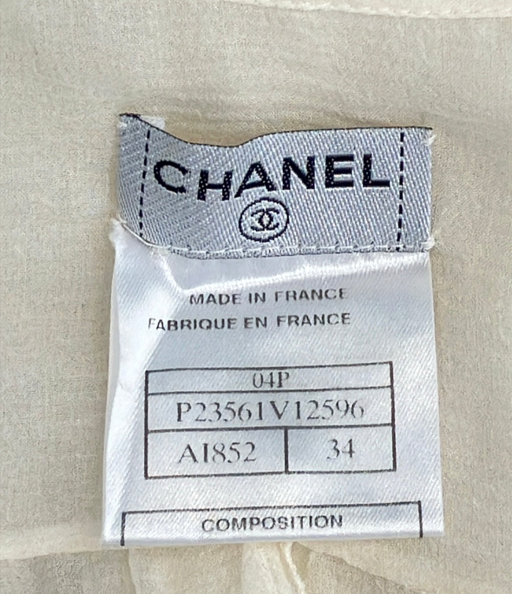 CHANEL シルク ノースリーブ ブラウス P23561V12596 レディース SIZE 34 (S) シャネル
