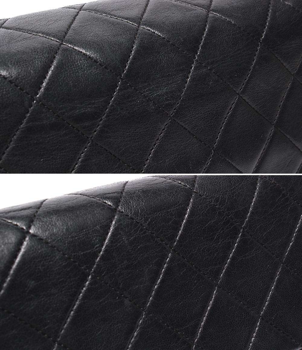 CHANEL チェーンショルダーバッグ ゴールド金具 シングルチェーン シングルフラップ ラムスキン 2番台 マトラッセ20 レディース シャネル