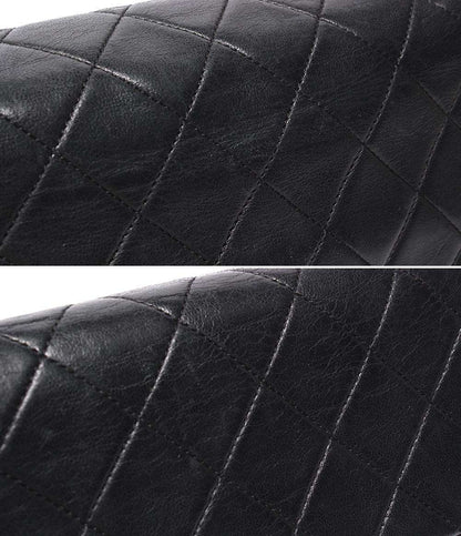 CHANEL チェーンショルダーバッグ ゴールド金具 シングルチェーン シングルフラップ ラムスキン 2番台 マトラッセ20 レディース シャネル