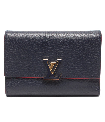 LOUIS VUITTON 三つ折り財布 ポルトフォイユ カプシーヌ M63741 レディース ルイ・ヴィトン