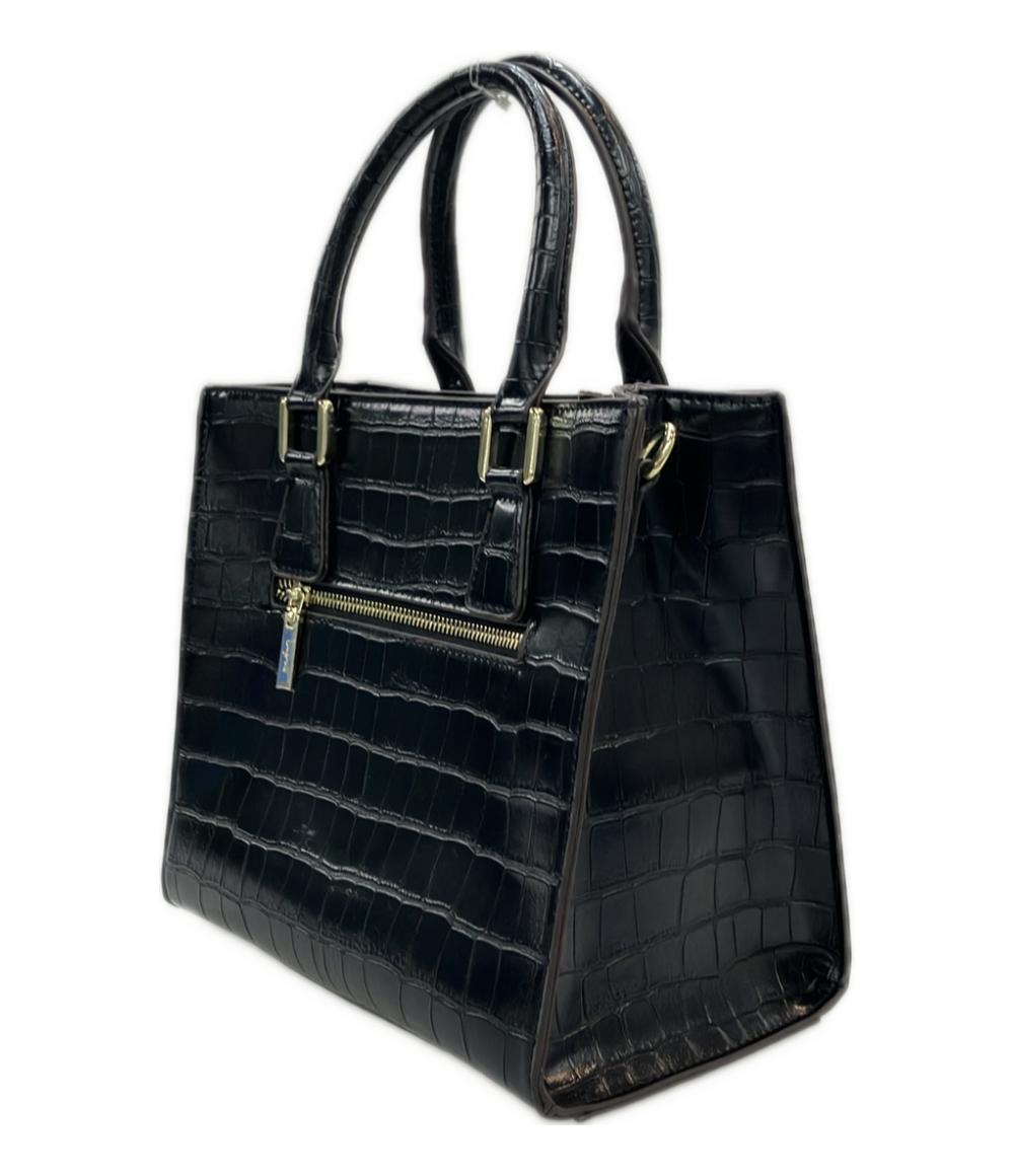 美品 アングリッド ハンドバッグ ショルダーバッグ 斜め掛け クロコ型押し レディース Ungrid