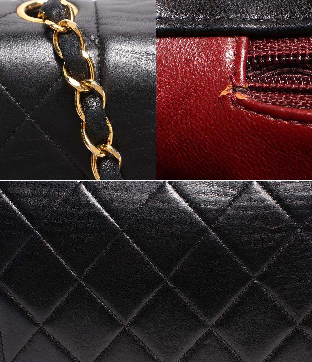 シャネル チェーンレザーショルダーバッグ ココマーク ゴールド金具 ダイアナ22 マトラッセ レディース CHANEL